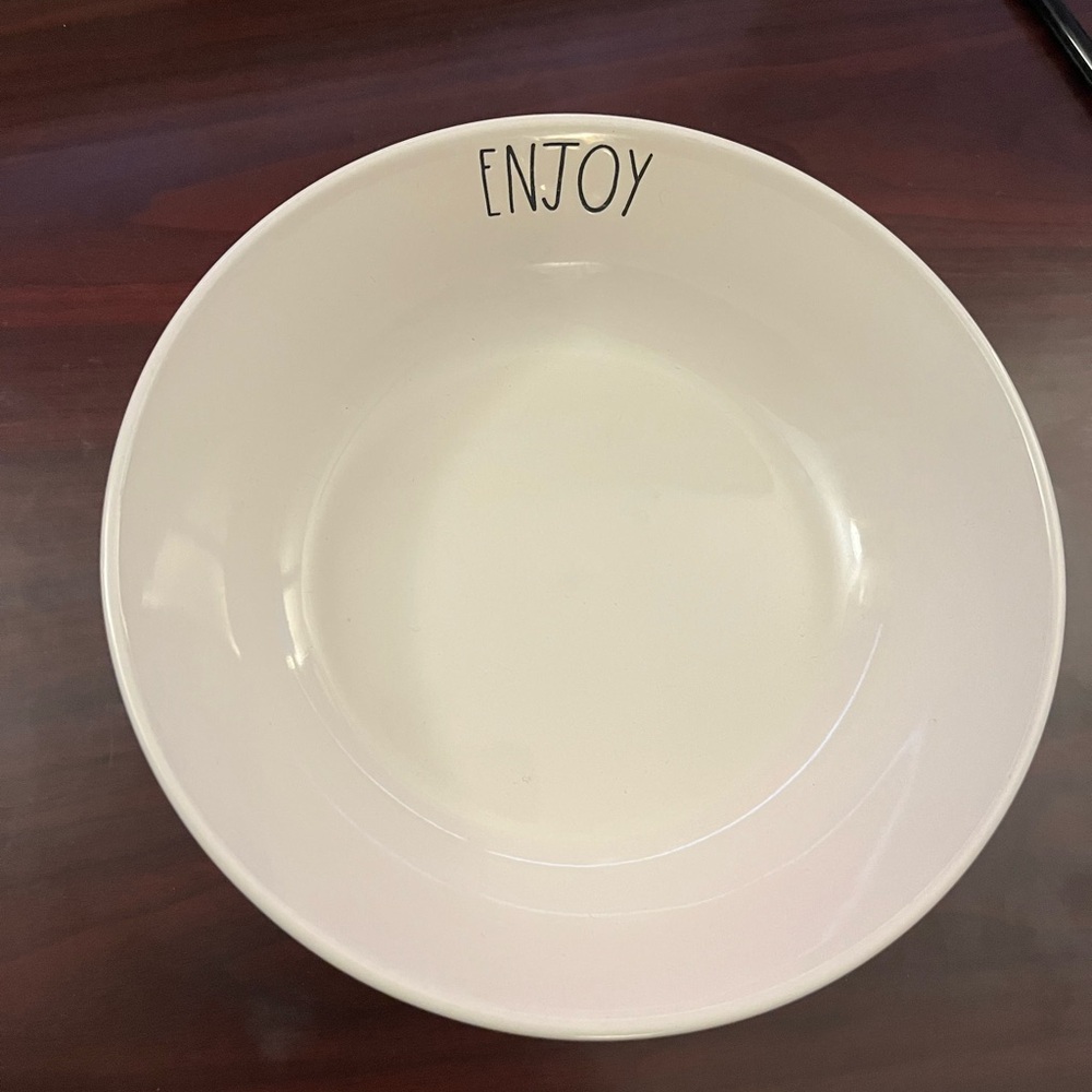Rae Dunn Bowl with 'Enjoy' Text